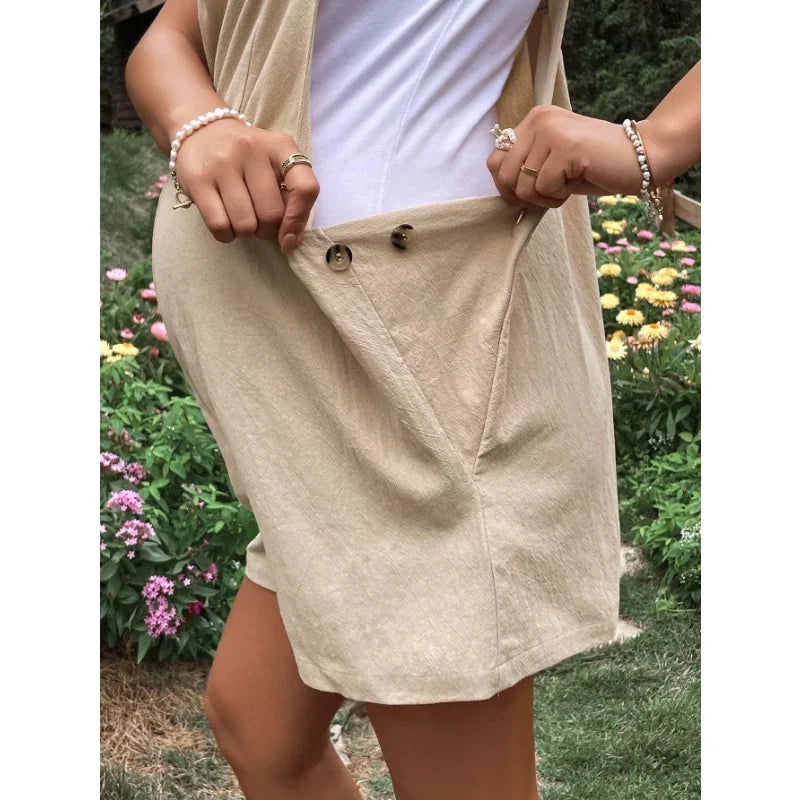 Maternity Cotton Jumpsuit