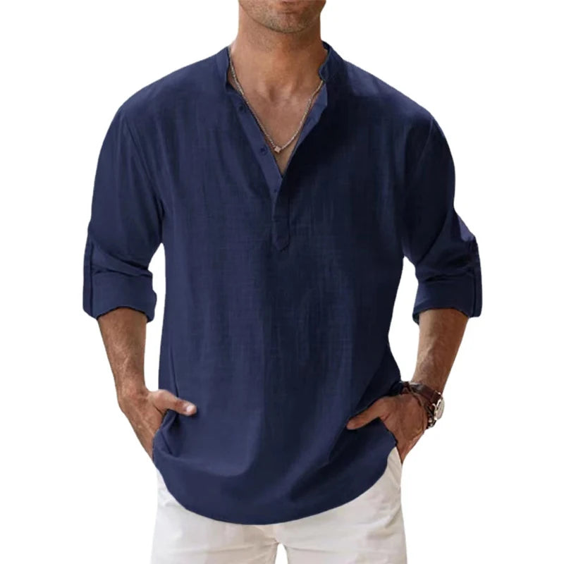 Men's Cotton Linen Casual Shirt