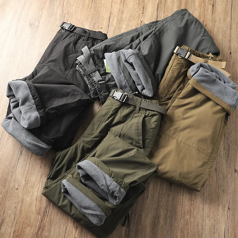Men's Fleece-Lined Waterproof Work Pants