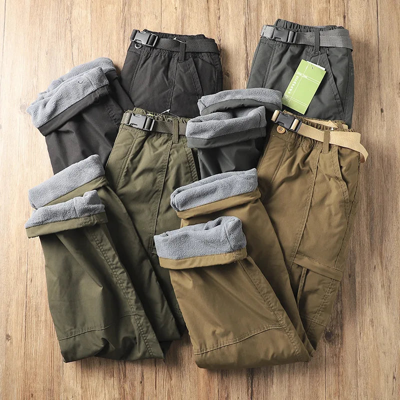 Men's Fleece-Lined Waterproof Work Pants