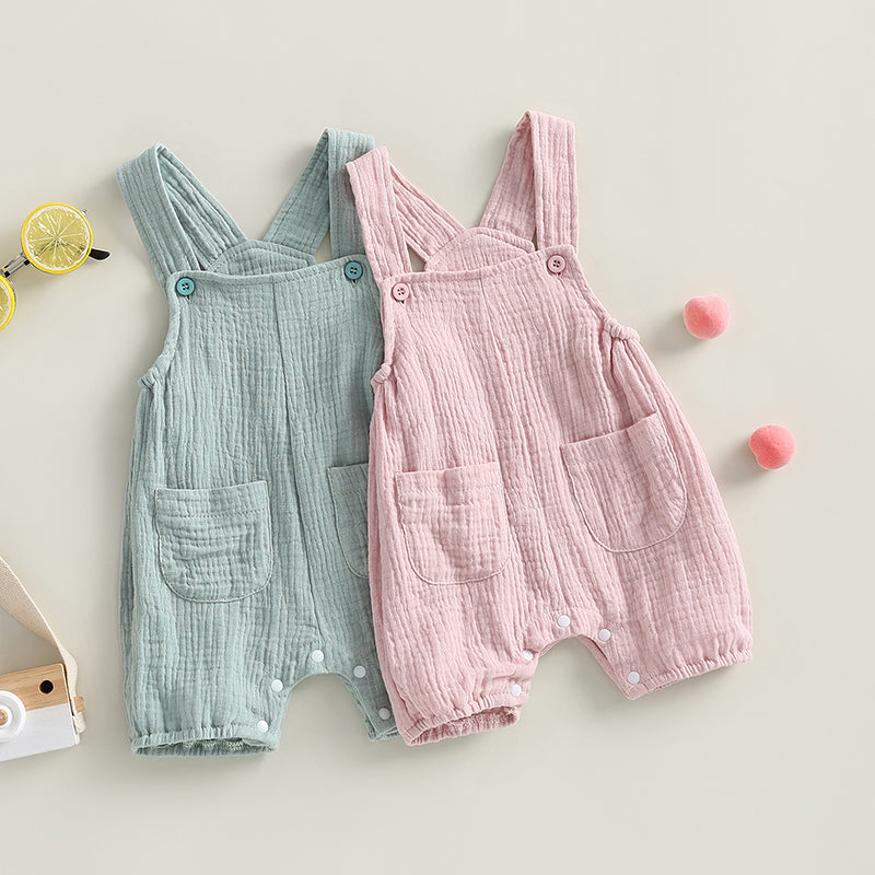 Newborn Baby Suspender Romper