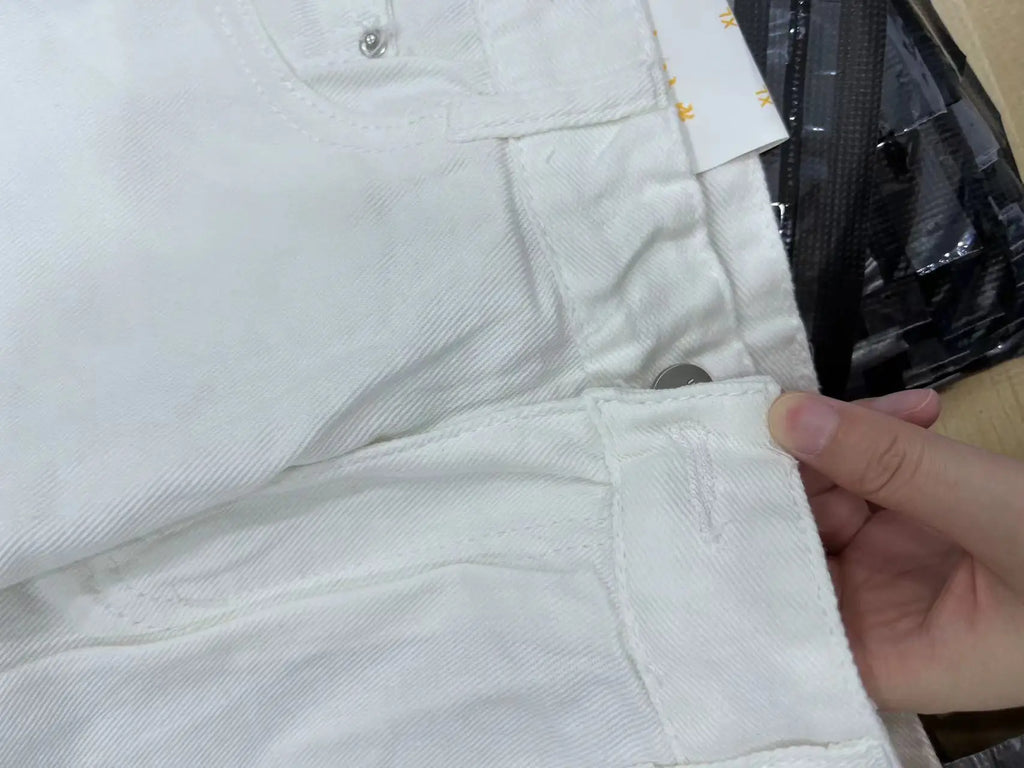 Korean High Waist Ripped Denim Shorts – Y2K Style