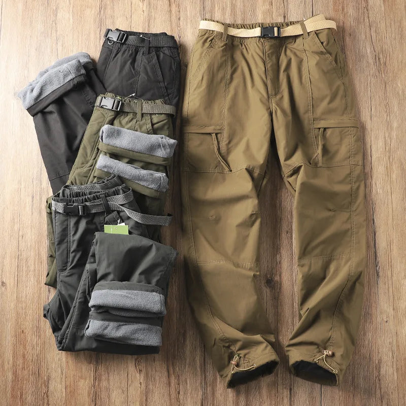 Men's Fleece-Lined Waterproof Work Pants