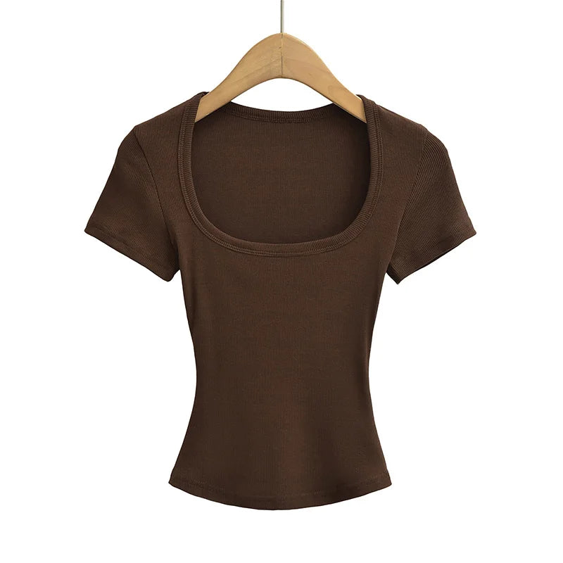 Women's Square Neck Crop Top
