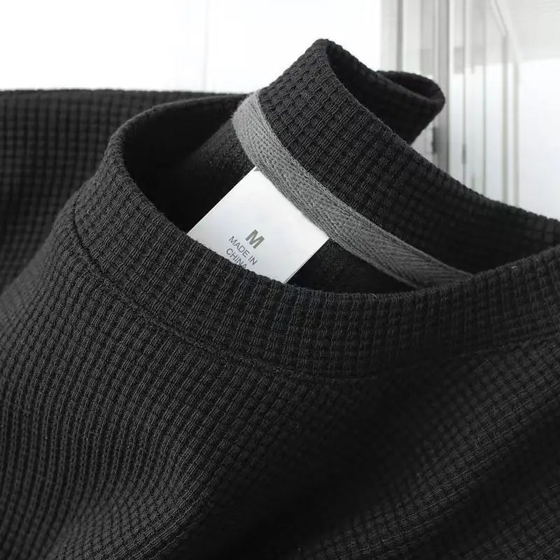 Men's Breathable Waffle Crew Neck Tee