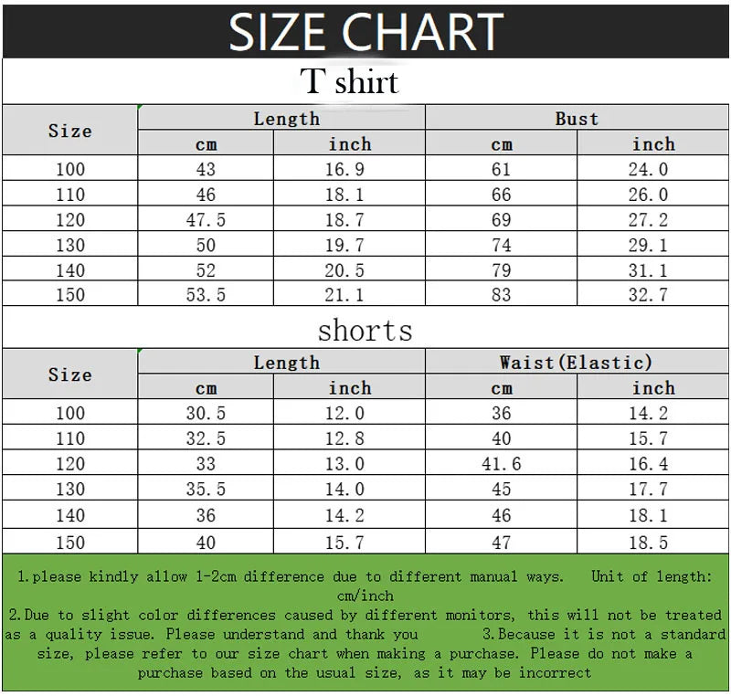 Girls T-Shirt & Shorts Set – 2PC Summer Outfit