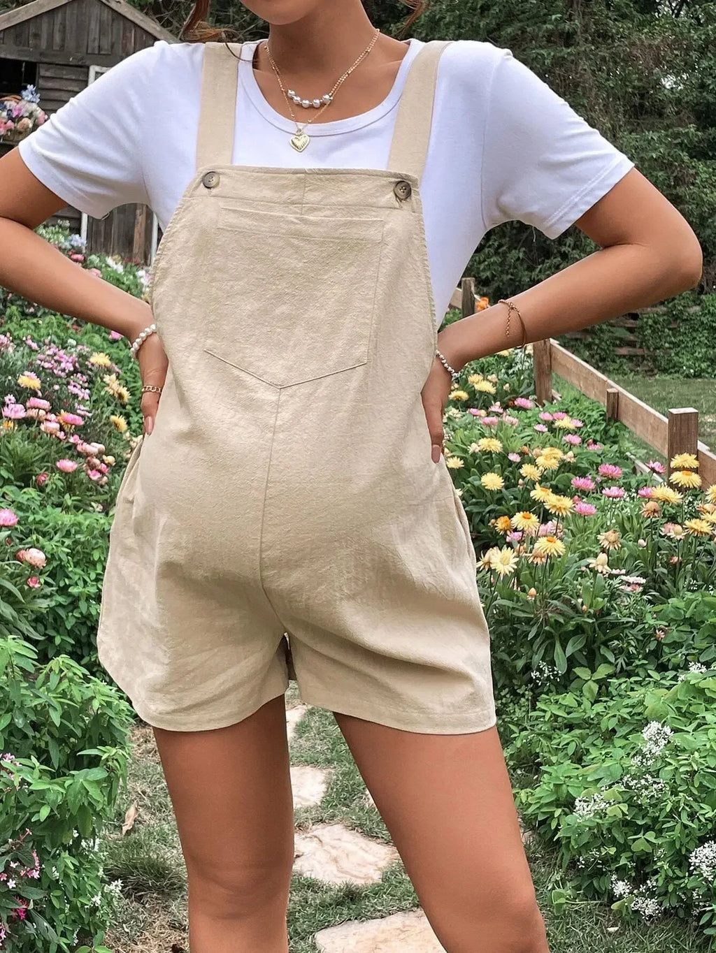 Maternity Cotton Jumpsuit