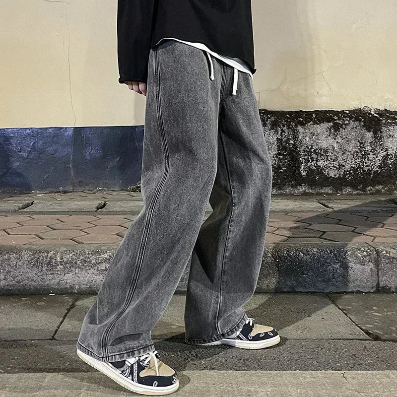 Men's Loose Straight Leg Jeans