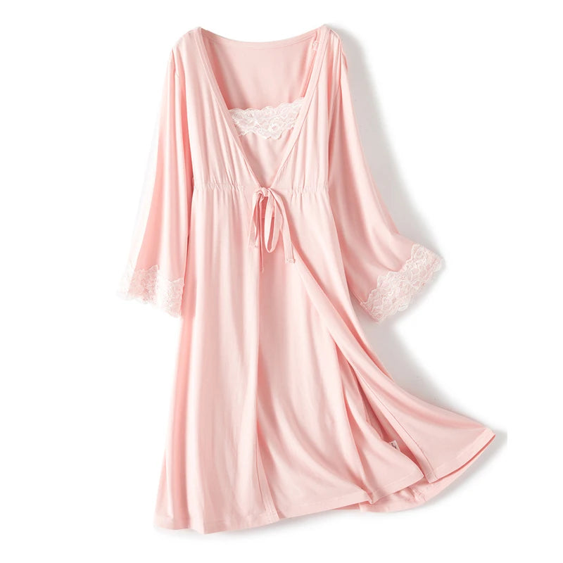Maternity Hospital Robe & Nursing Nightgown