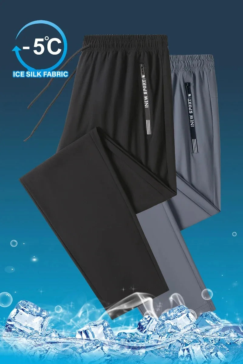 Men's Ice Silk Wide Leg Pants
