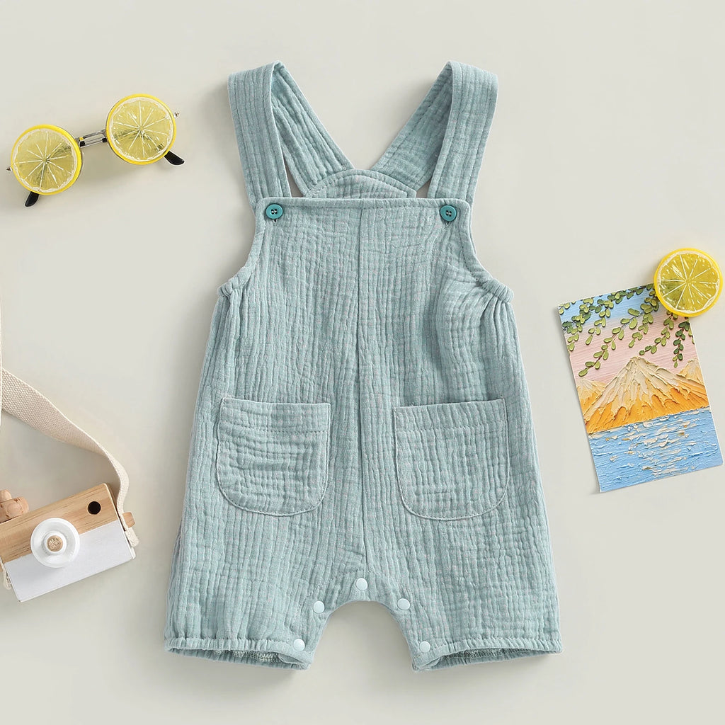 Newborn Baby Suspender Romper