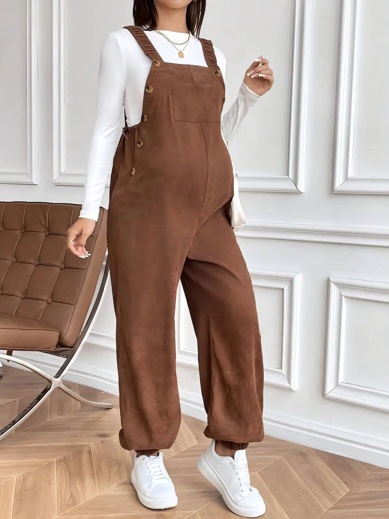 Maternity Corduroy Overalls