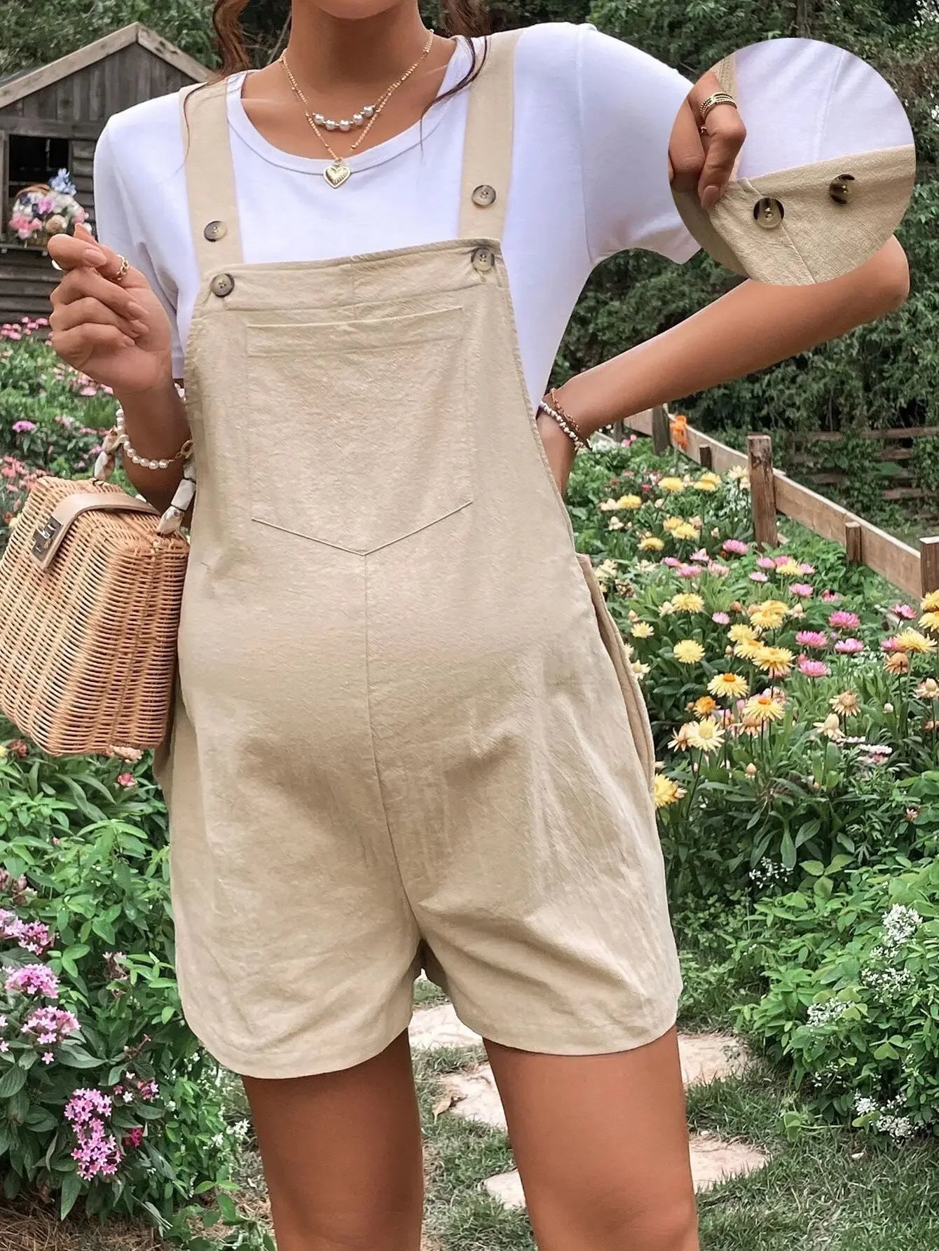 Maternity Cotton Jumpsuit