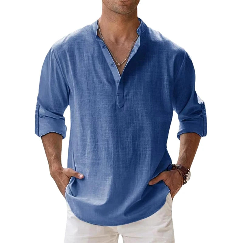 Men's Cotton Linen Casual Shirt