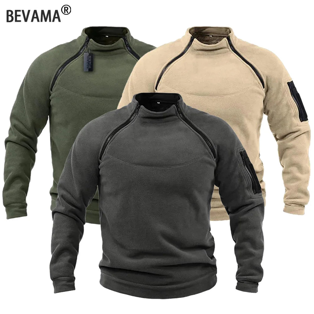 Men's Tactical Fleece Pullover Hoodie