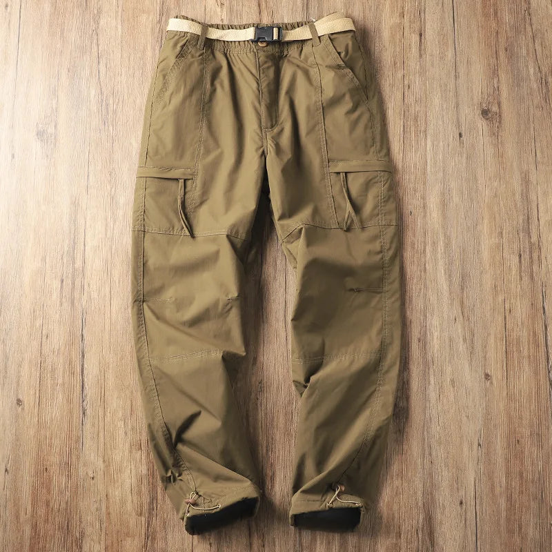 Men's Fleece-Lined Waterproof Work Pants