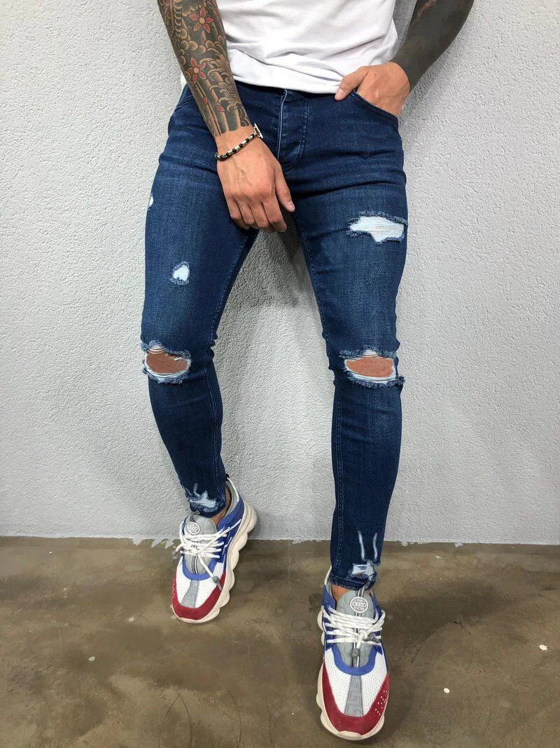 Men's Ripped Skinny Jeans