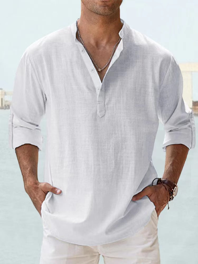 Men's Cotton Linen Casual Shirt