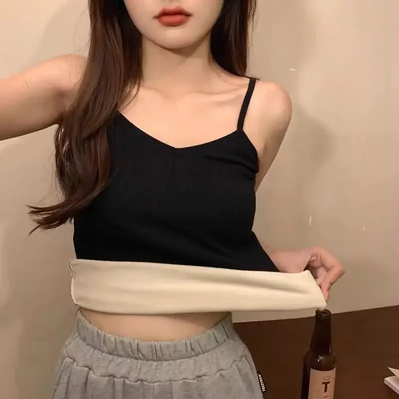 Women's Thermal Velvet Sleeveless Top
