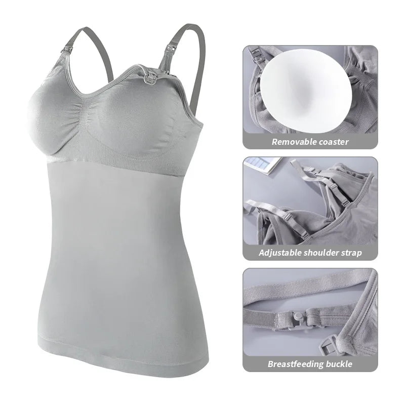 Women's Sleeveless Nursing Tank Top