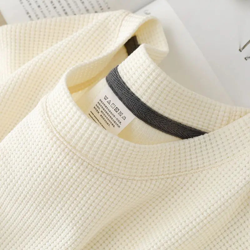 Men's Breathable Waffle Crew Neck Tee