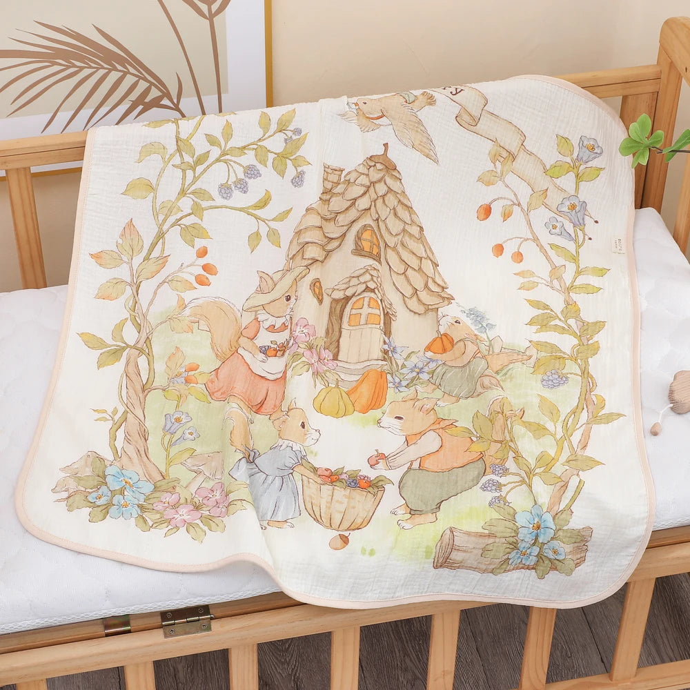 Soft Cotton Baby Bath Towel & Blanket